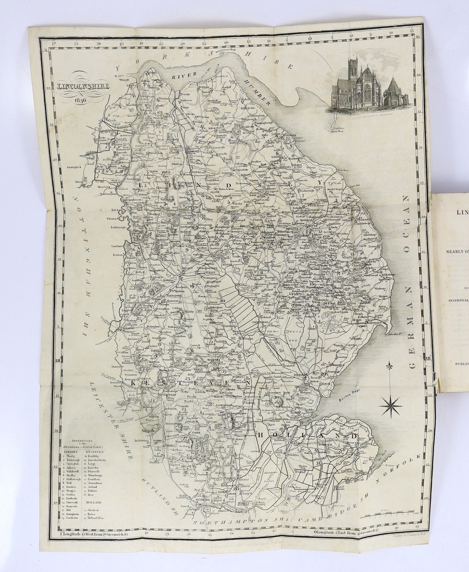 LINCS: Stark, Adam - The History and Antiquities of Gainsburgh ... together with a ... descriptive account of Stow ... in illustration of its claim to be considered as the Roman Sidnacester. folded map, folded pedigree a